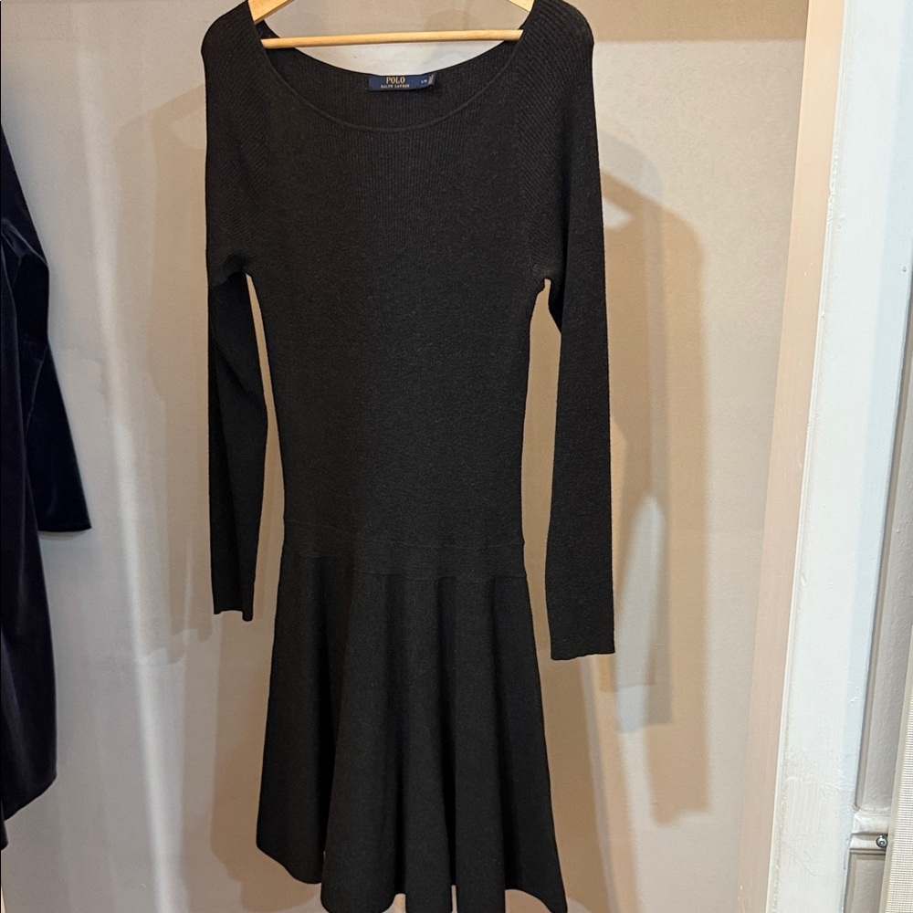 Polo Black Long Sleeve Dress